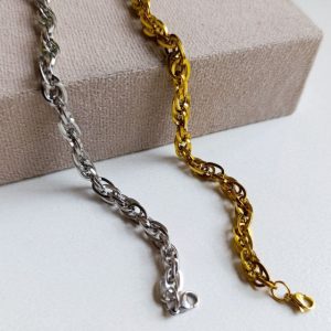 دستبند طرح طلا استیل کد 341