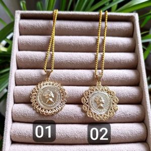 گردنبند طرح طلا الیزابت کد 284