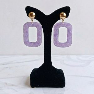 گوشواره تابستانی یاسی(ابنباتی)کد۹۳۳